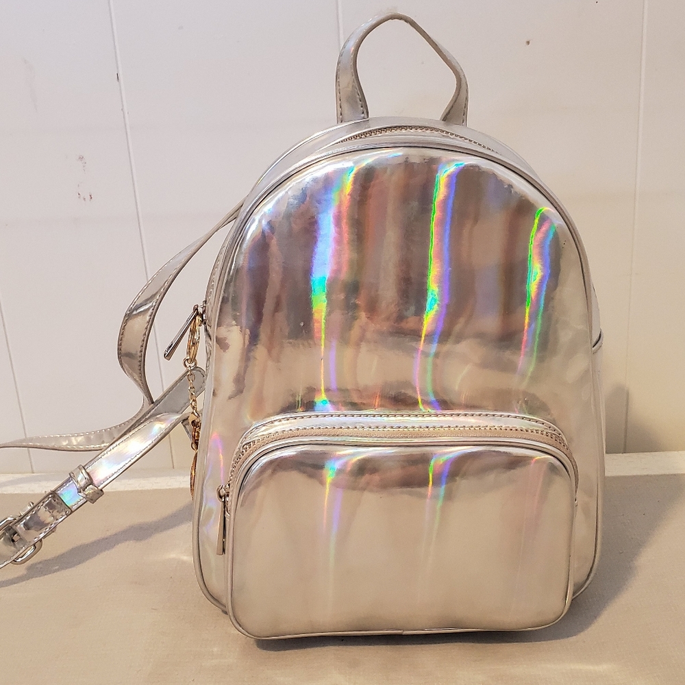 Holographic Mini Backpack, Forever 21